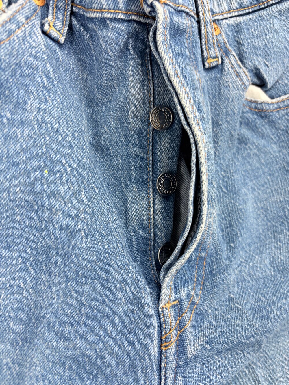 Levi's Ribcage Straight Jeans Size 26 High Rise Multi-Button - Picture 10 of 13